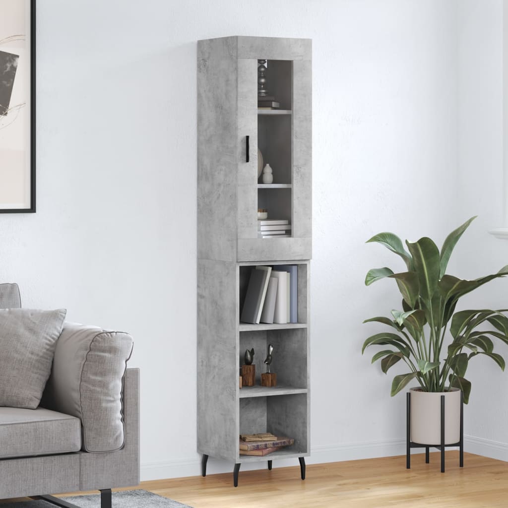Highboard 34.5X34X180 Cm Engineered Wood