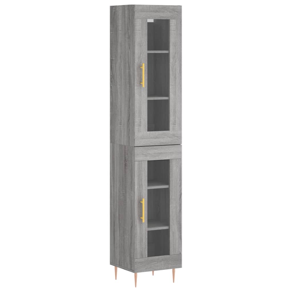 Highboard 34.5X34X180 Cm Engineered Wood