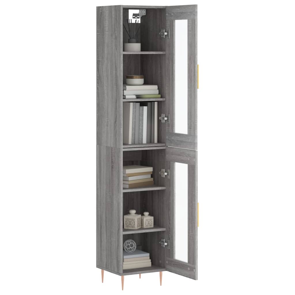 Highboard 34.5X34X180 Cm Engineered Wood