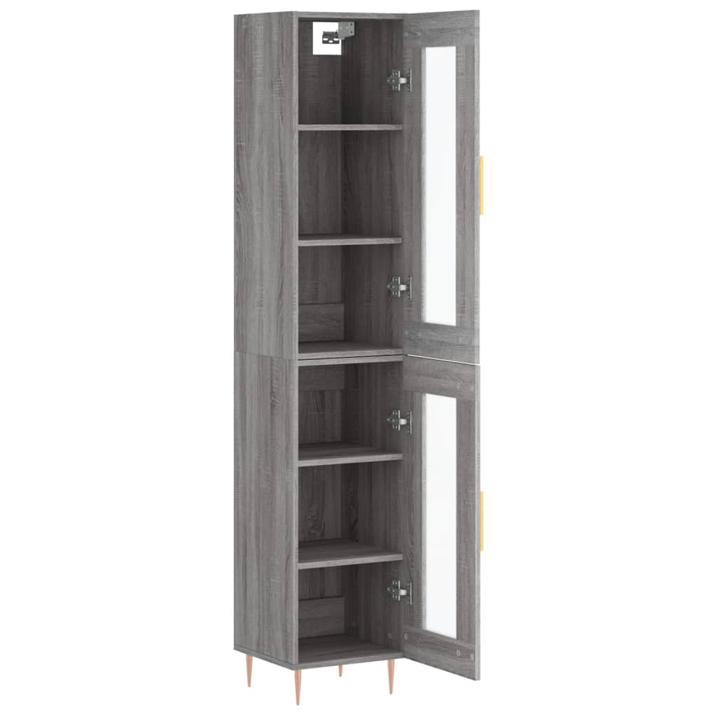 Highboard 34.5X34X180 Cm Engineered Wood