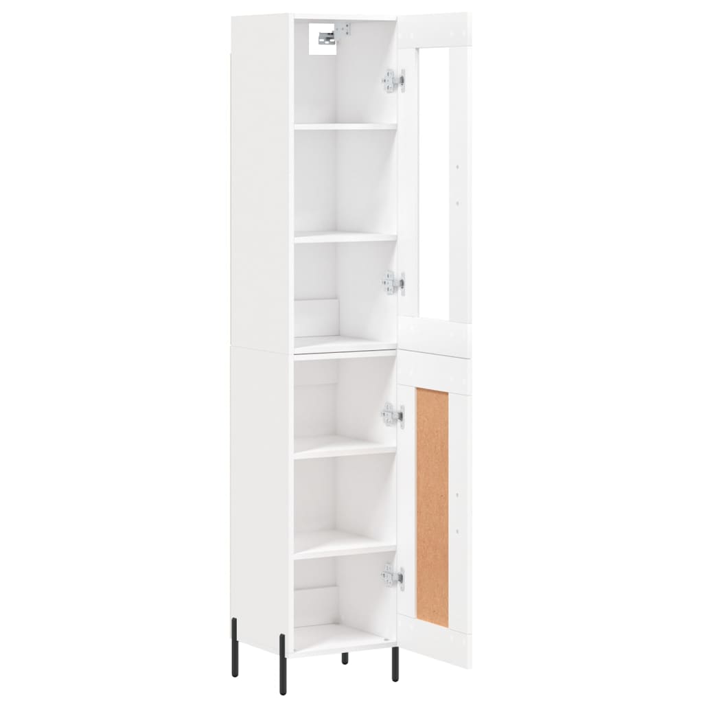Highboard 34.5X34X180 Cm Engineered Wood