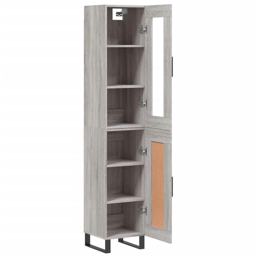 Highboard 34.5X34X180 Cm Engineered Wood