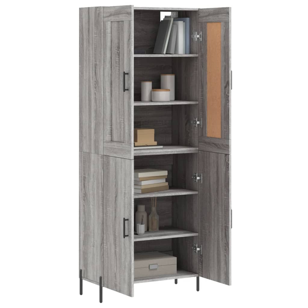 Highboard 69.5X34X180 Cm Engineered Wood