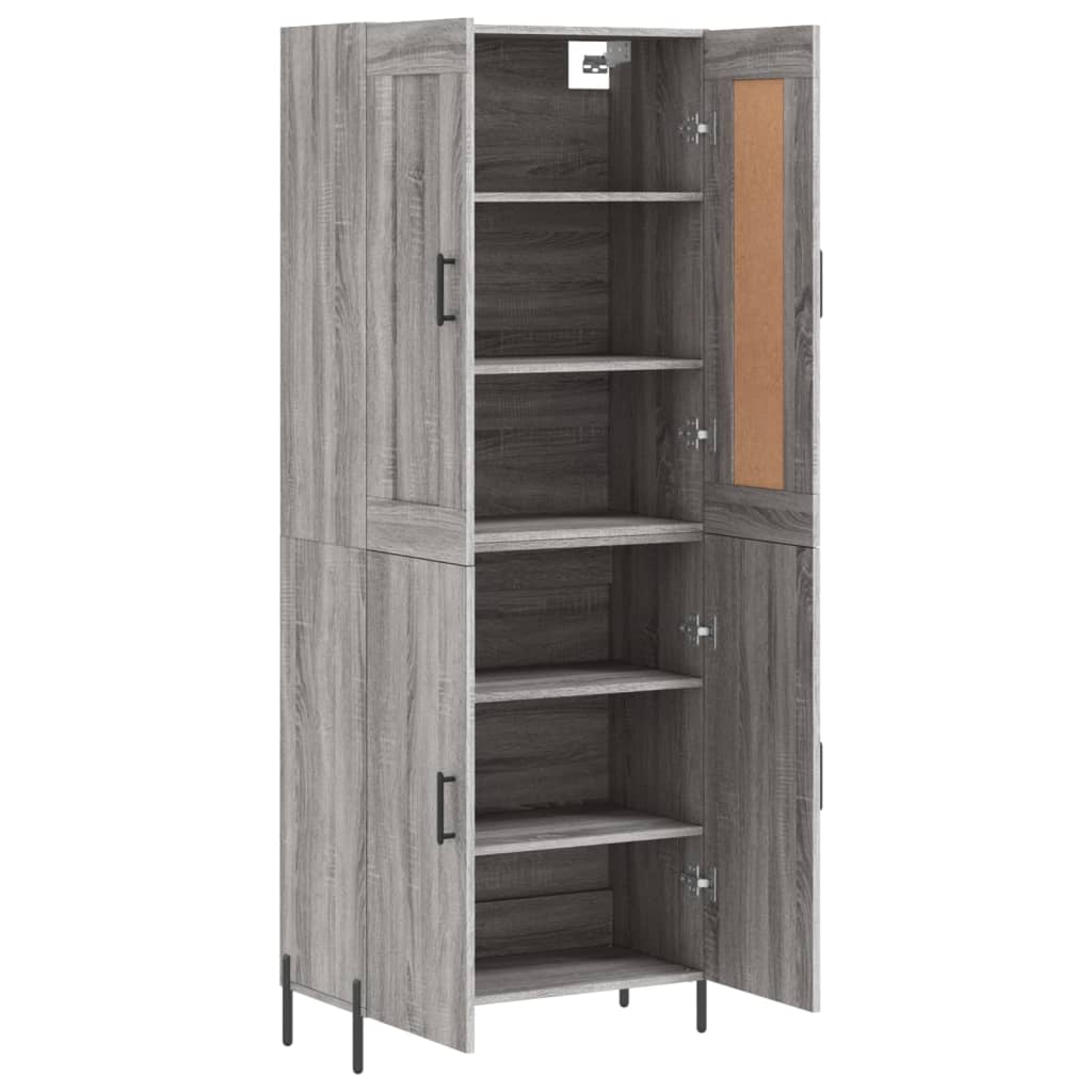 Highboard 69.5X34X180 Cm Engineered Wood