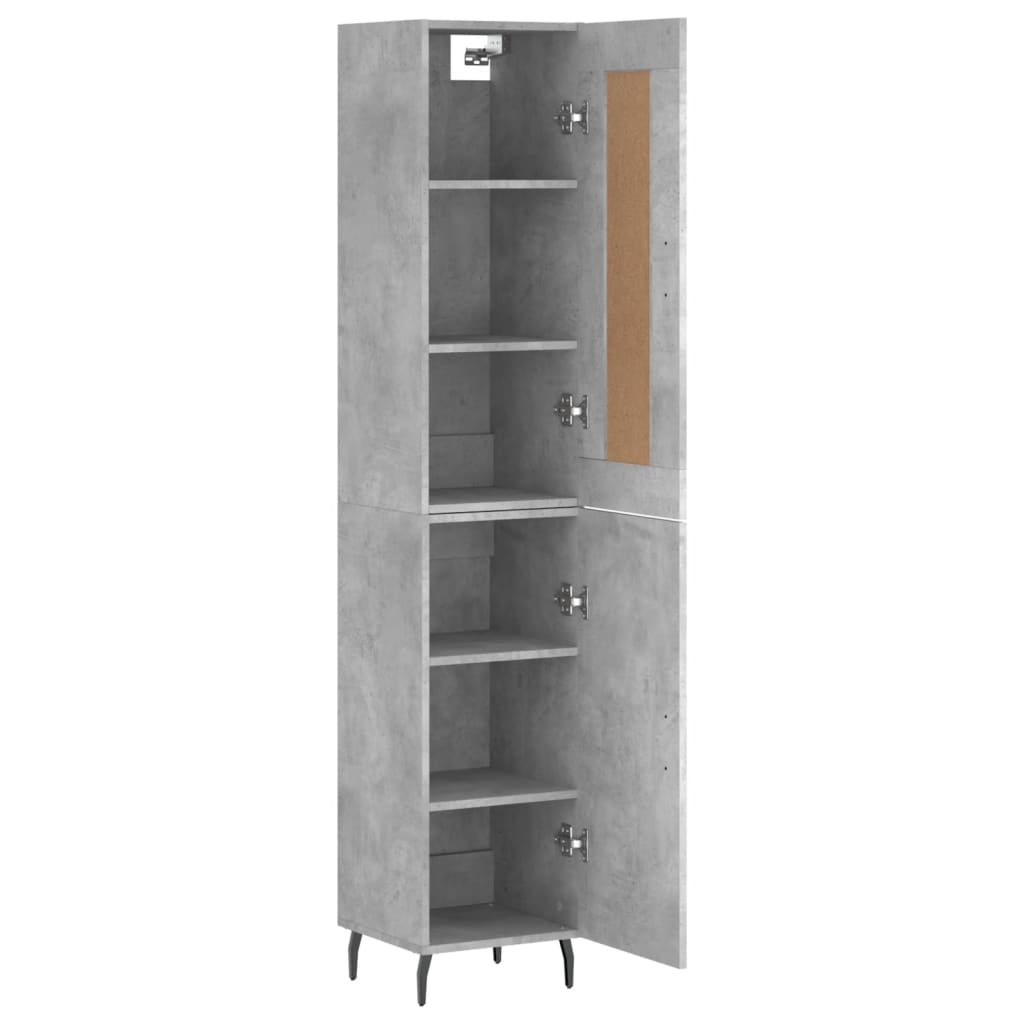 Highboard 34.5X34X180 Cm Engineered Wood