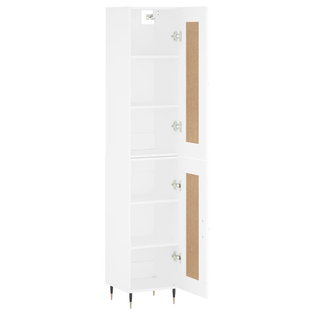 Highboard 34.5X34X180 Cm Engineered Wood