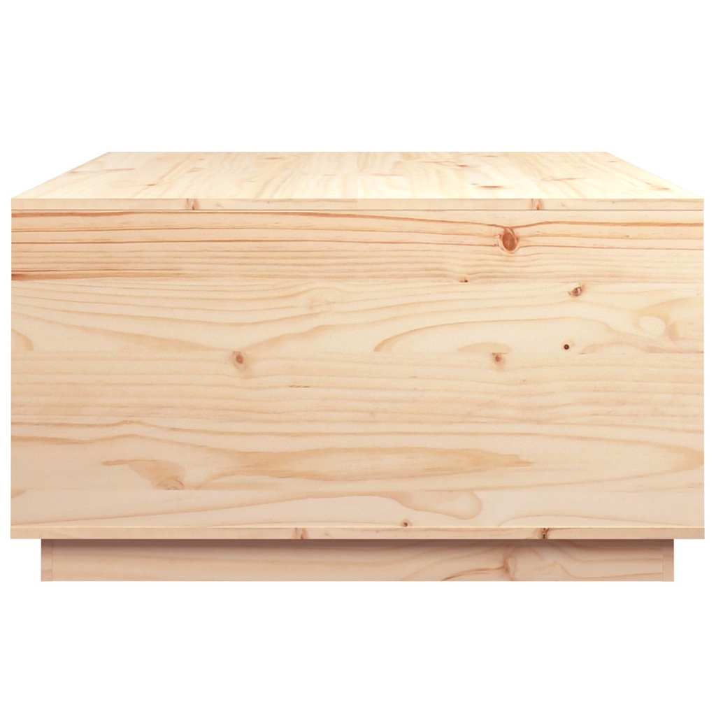 Coffee Table 80X80X45 Cm Solid Wood Pine Black Honey Brown White Natural Grey 80
