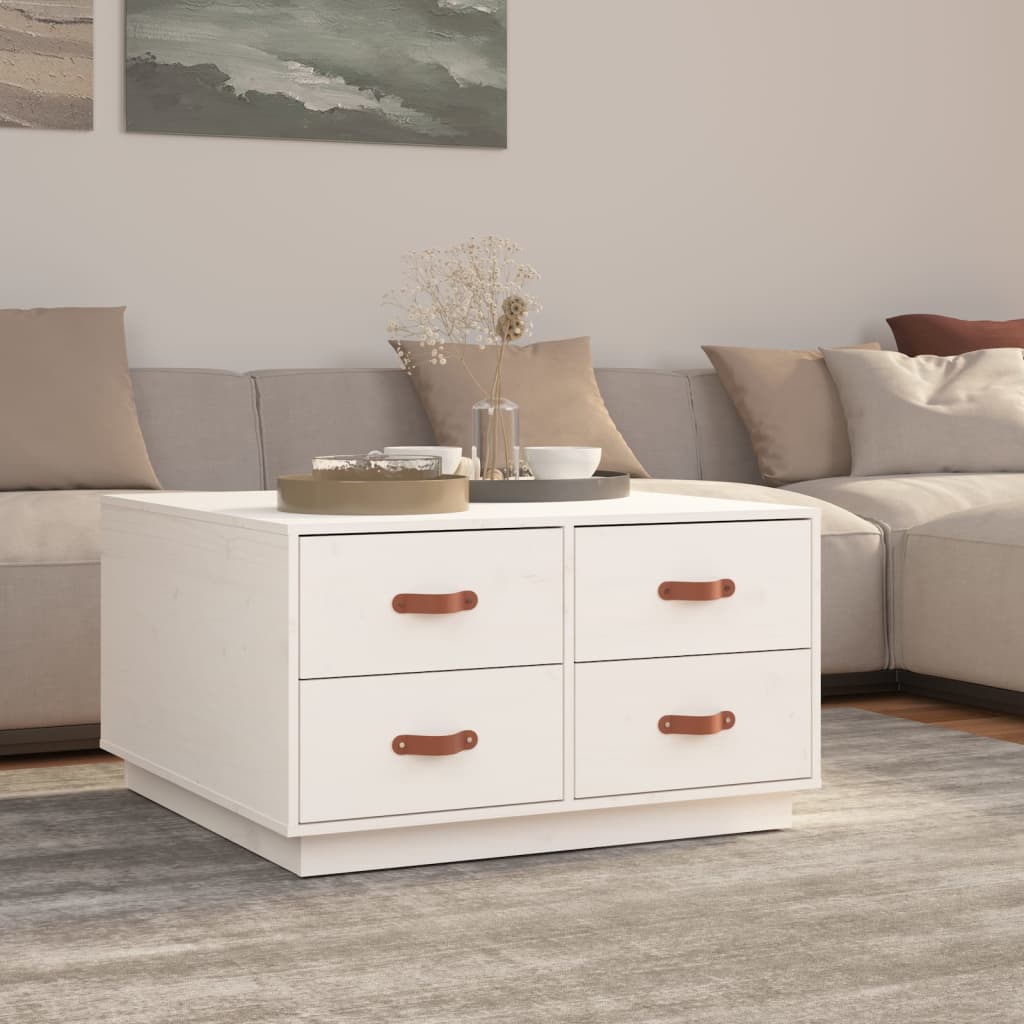 Coffee Table 80X80X45 Cm Solid Wood Pine