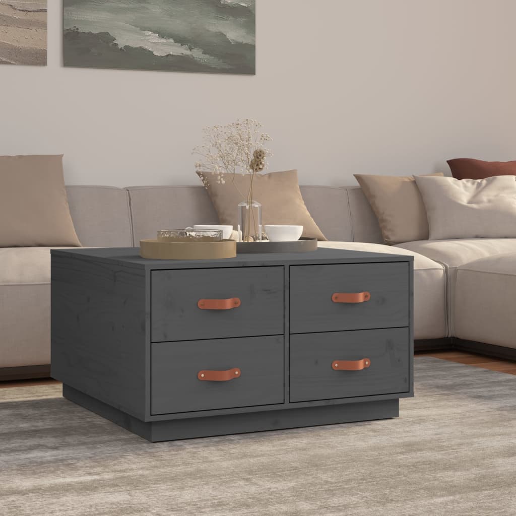 Coffee Table 80X80X45 Cm Solid Wood Pine