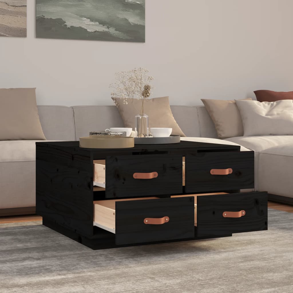 Coffee Table 80X80X45 Cm Solid Wood Pine
