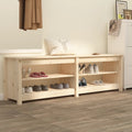 Shoe Bench With Shelf With Storage 160 X 36.5 X 50 Cm
