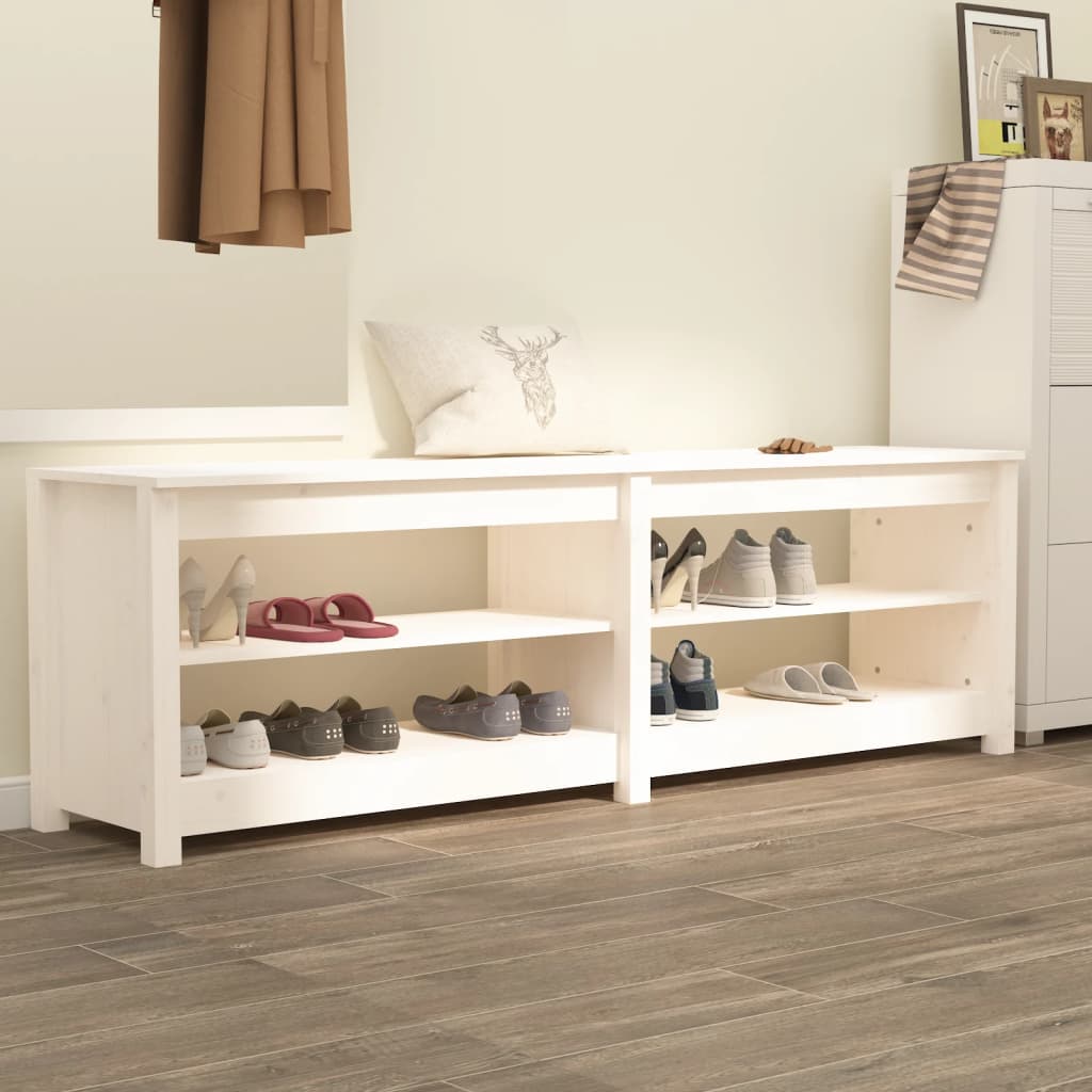 Shoe Bench With Shelf With Storage 160 X 36.5 X 50 Cm