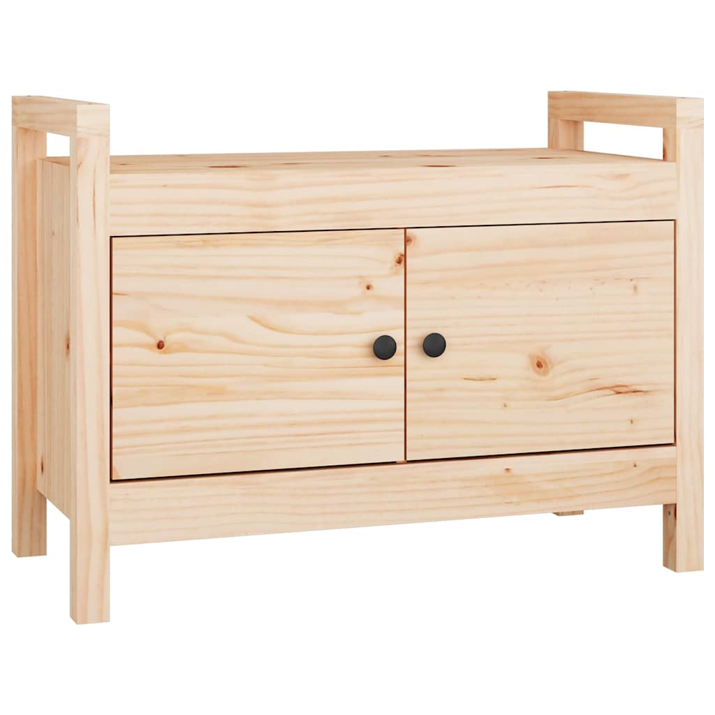 Storage & Entryway Benches Hall Bench Solid Wood Pine Grey Honey Brown Black 80