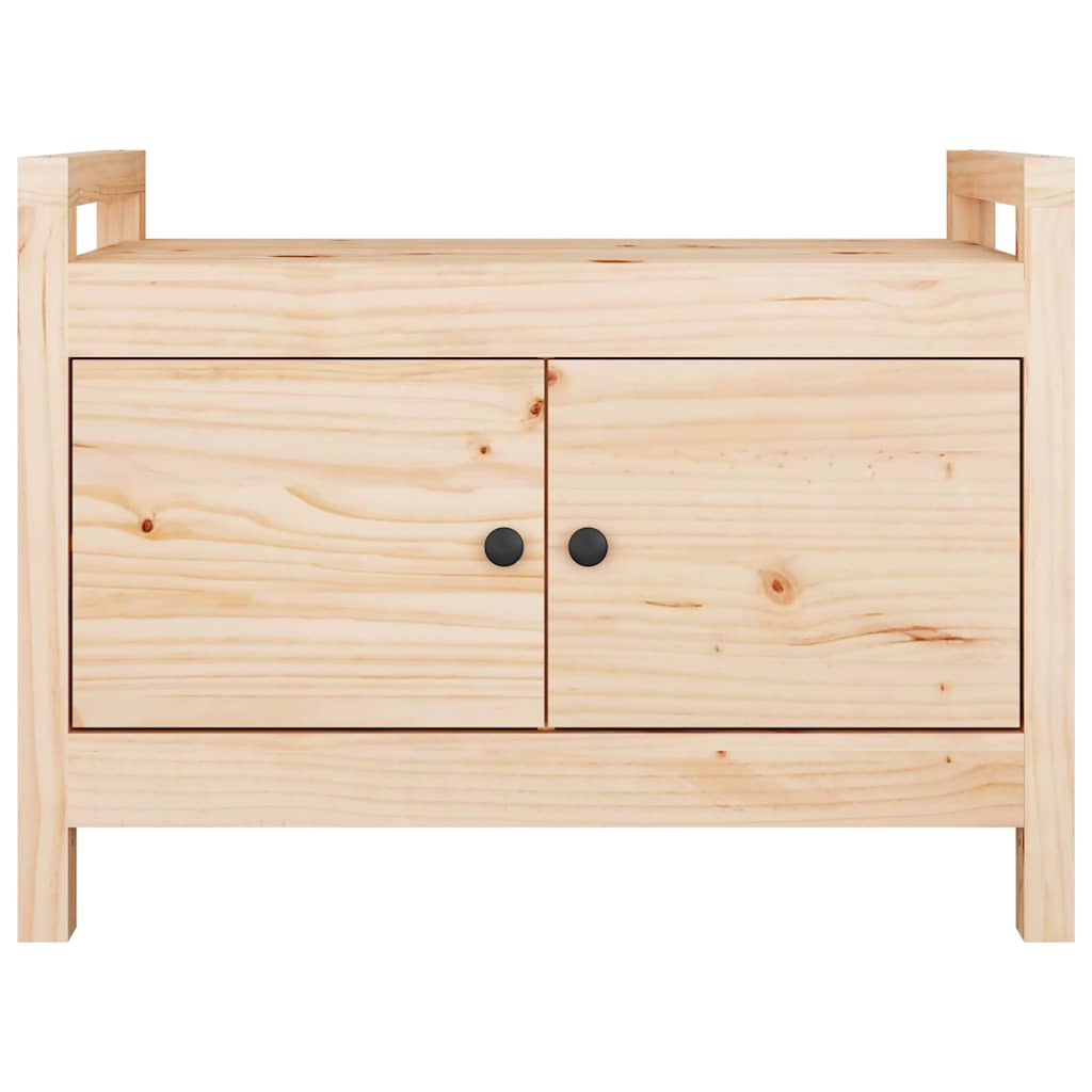 Storage & Entryway Benches Hall Bench Solid Wood Pine Grey Honey Brown Black 80