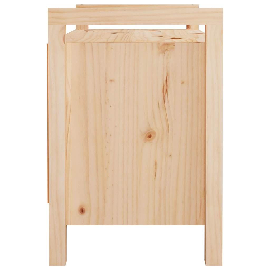 Storage & Entryway Benches Hall Bench Solid Wood Pine Grey Honey Brown Black 80