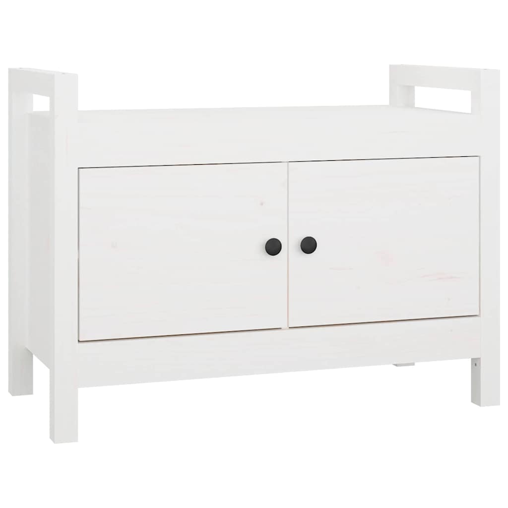 Storage & Entryway Benches Hall Bench Solid Wood Pine Grey Honey Brown Black 80