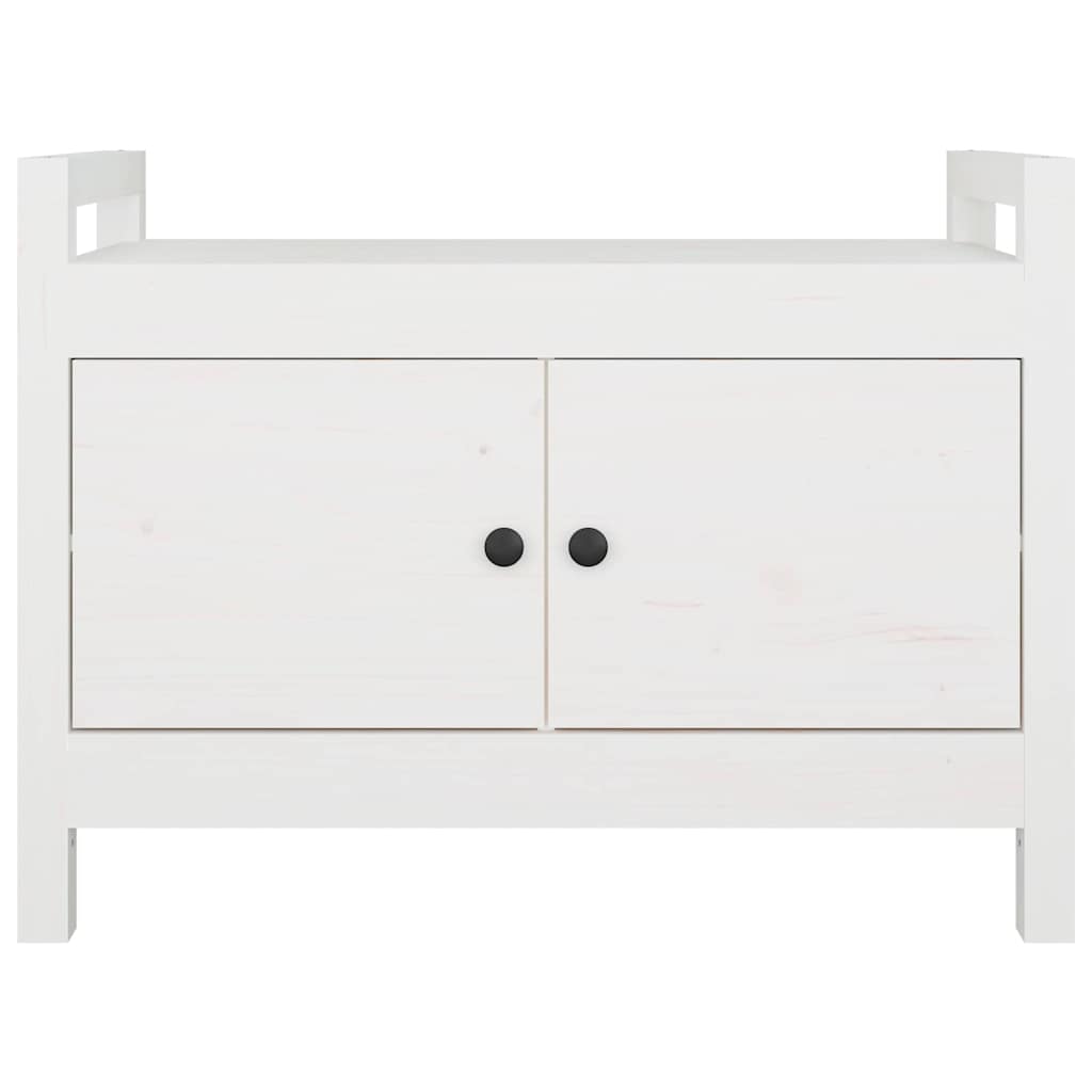 Storage & Entryway Benches Hall Bench Solid Wood Pine Grey Honey Brown Black 80