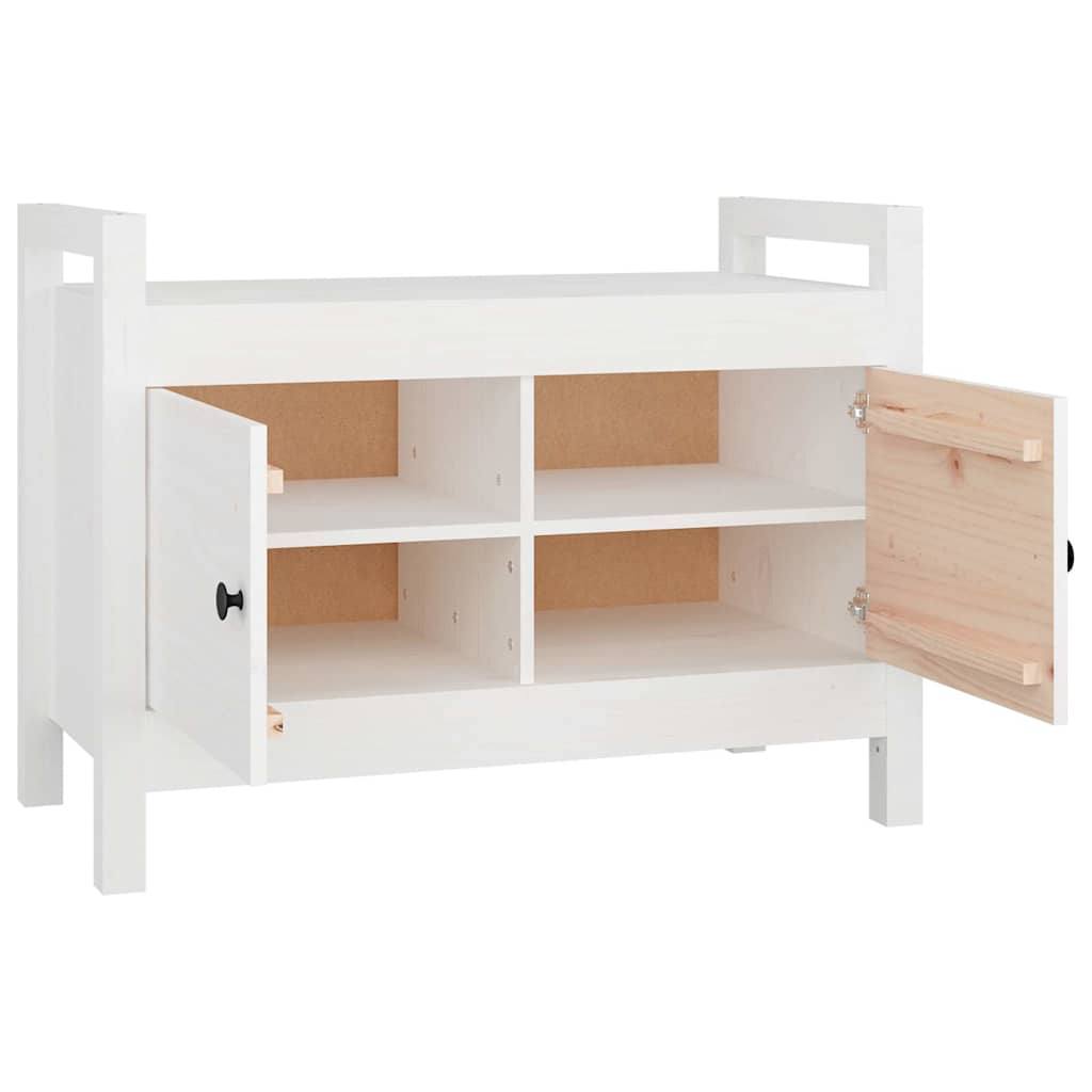 Storage & Entryway Benches Hall Bench Solid Wood Pine Grey Honey Brown Black 80
