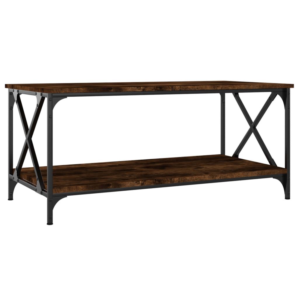 Coffee Table 100X50X45 Cm Engineered Wood And Iron