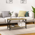 Coffee Table 100X50X45 Cm Engineered Wood And Iron
