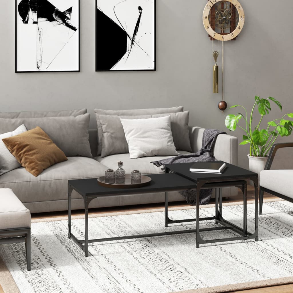 Coffee Tables 2 Pcs Engineered Wood