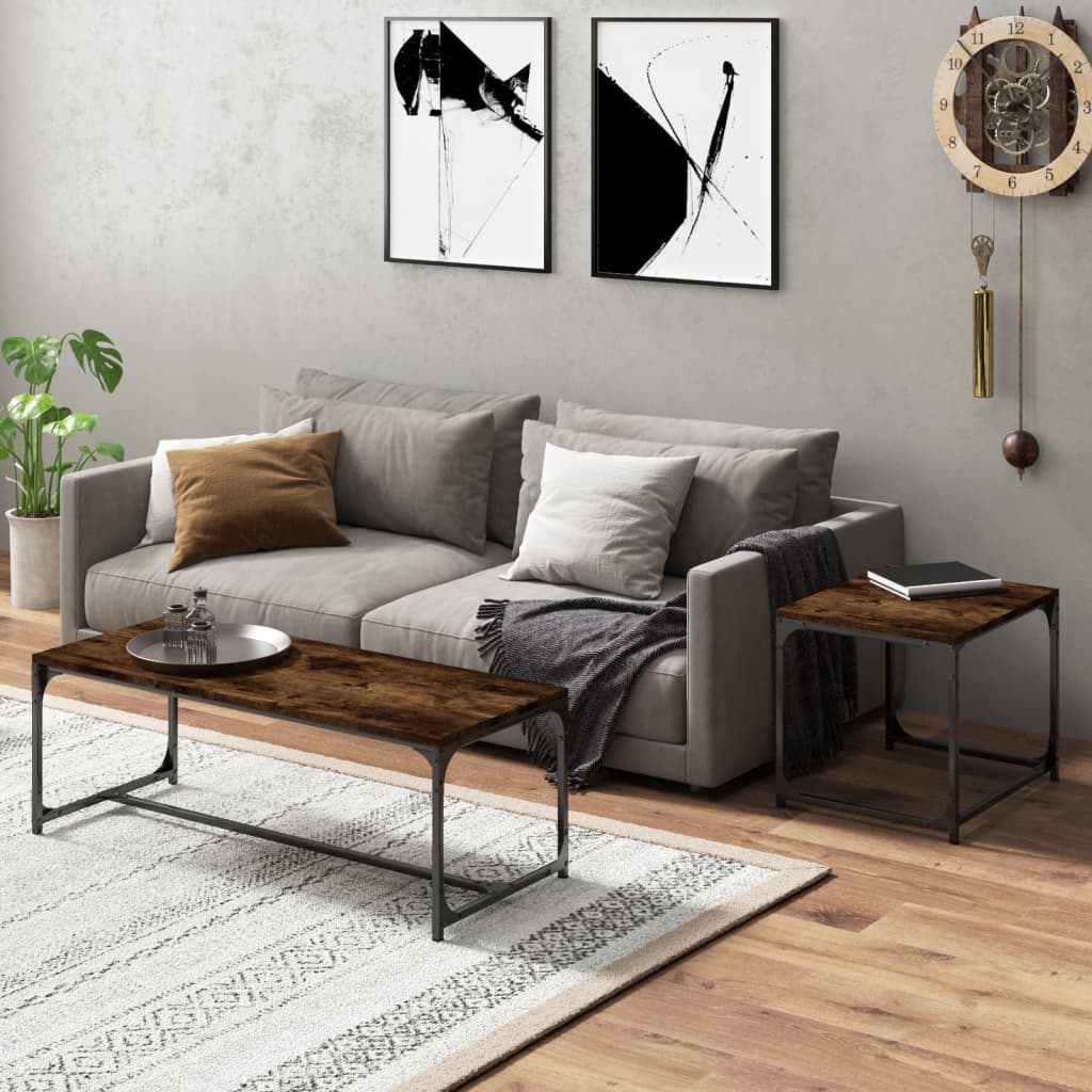 Coffee Tables 2 Pcs Engineered Wood
