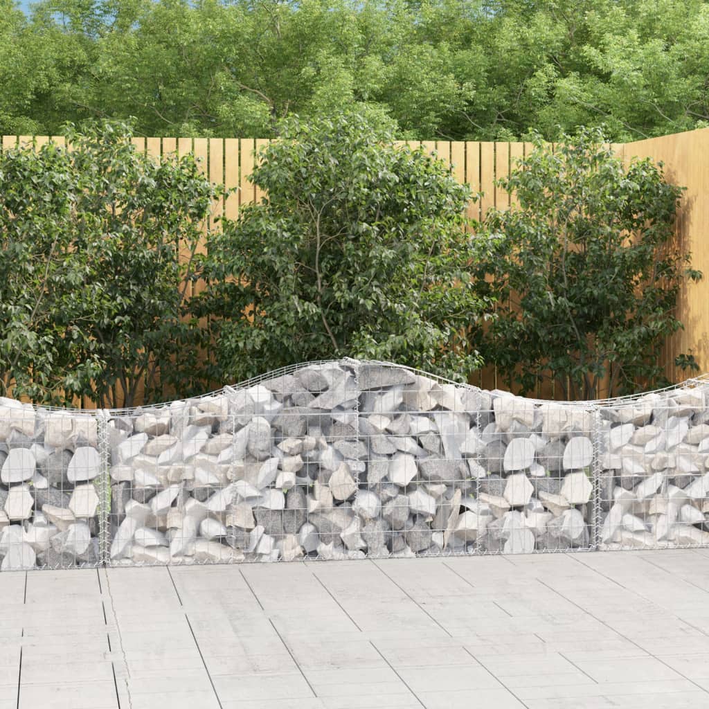 Arched Gabion Basket Galvanised Iron