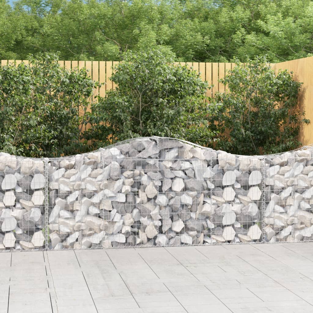 Arched Gabion Basket Galvanised Iron
