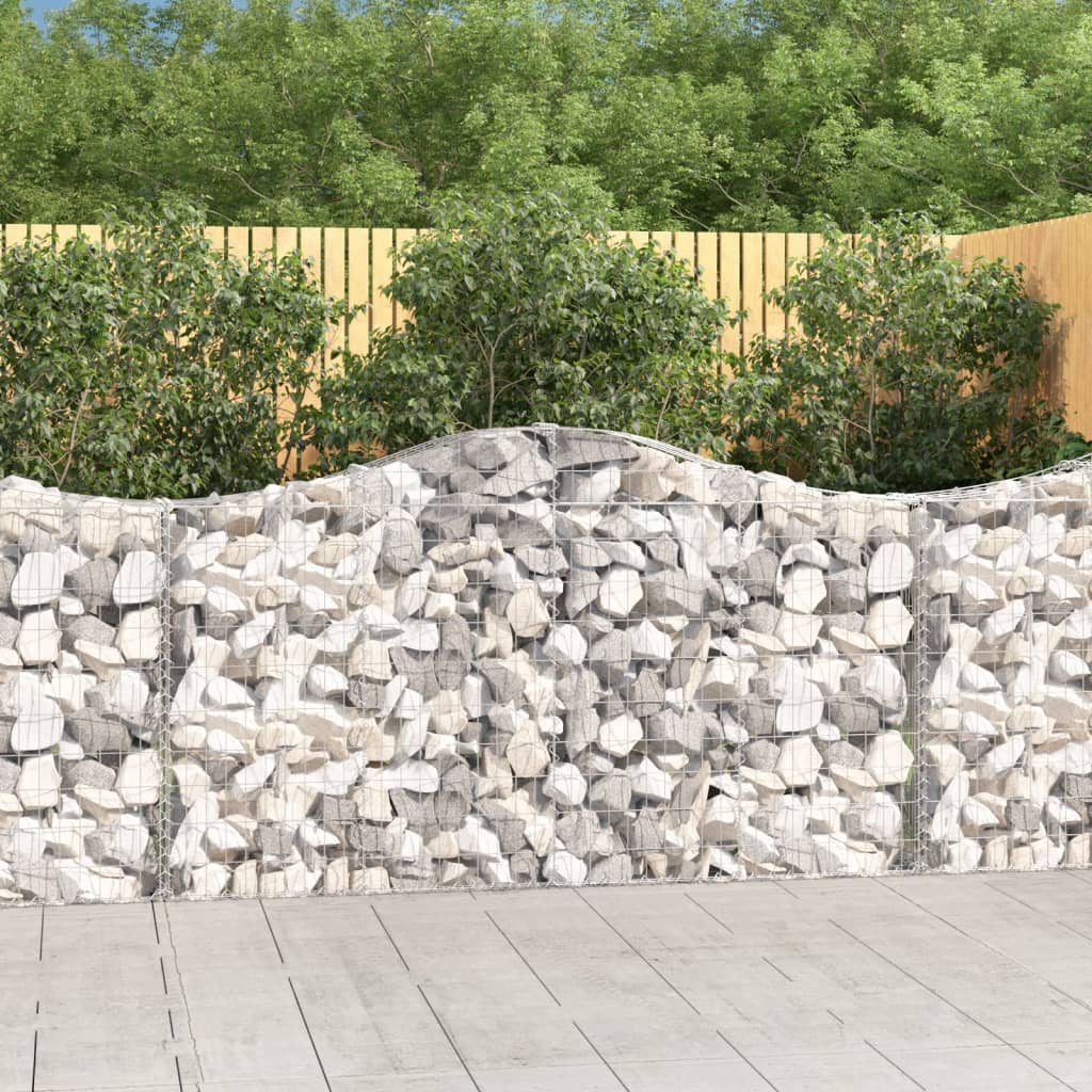 Arched Gabion Basket Galvanised Iron
