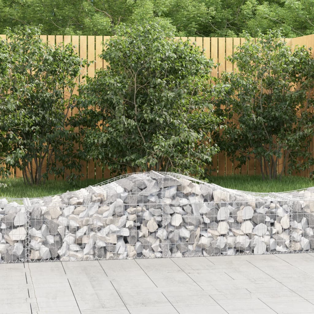 Arched Gabion Basket Galvanised Iron