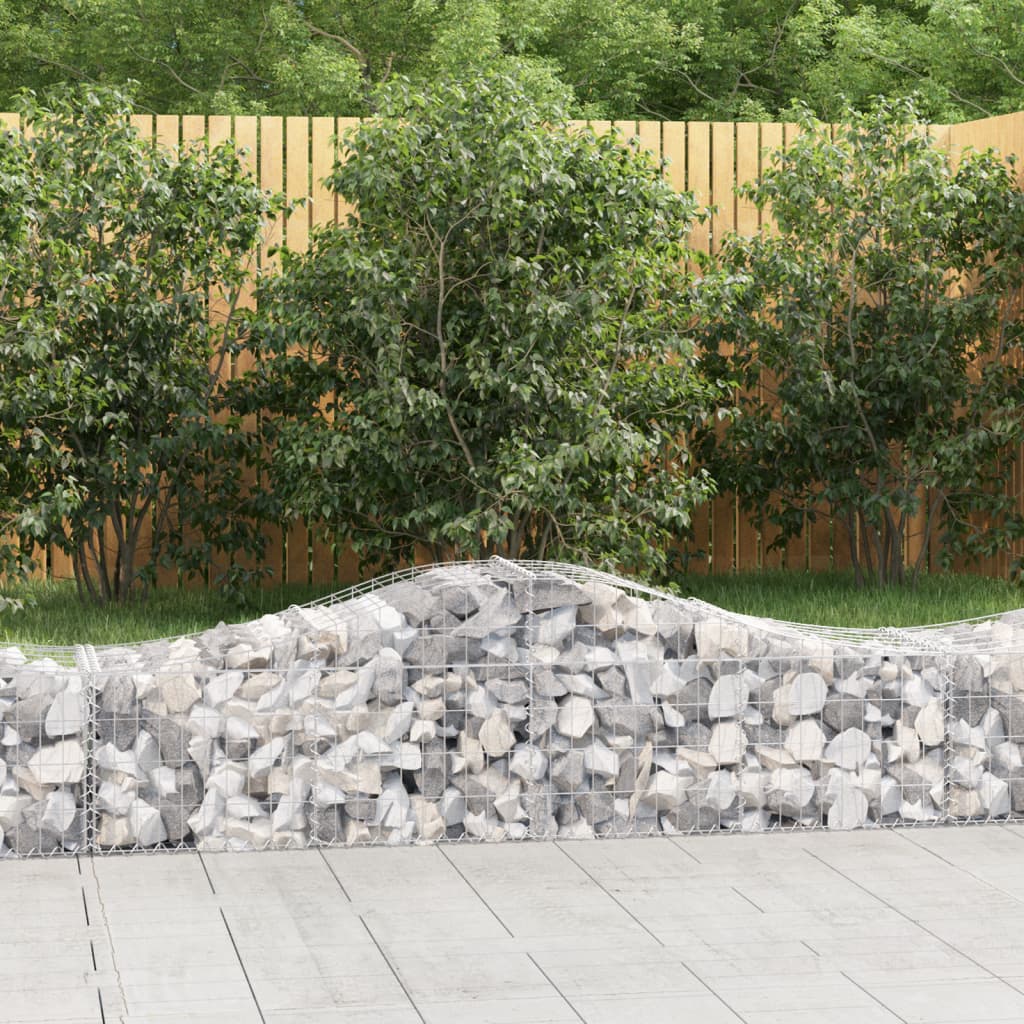 Arched Gabion Basket Galvanised Iron
