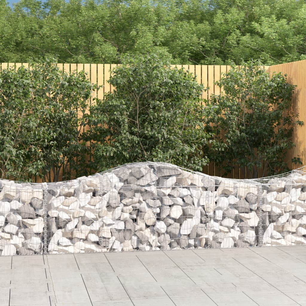 Arched Gabion Basket Galvanised Iron