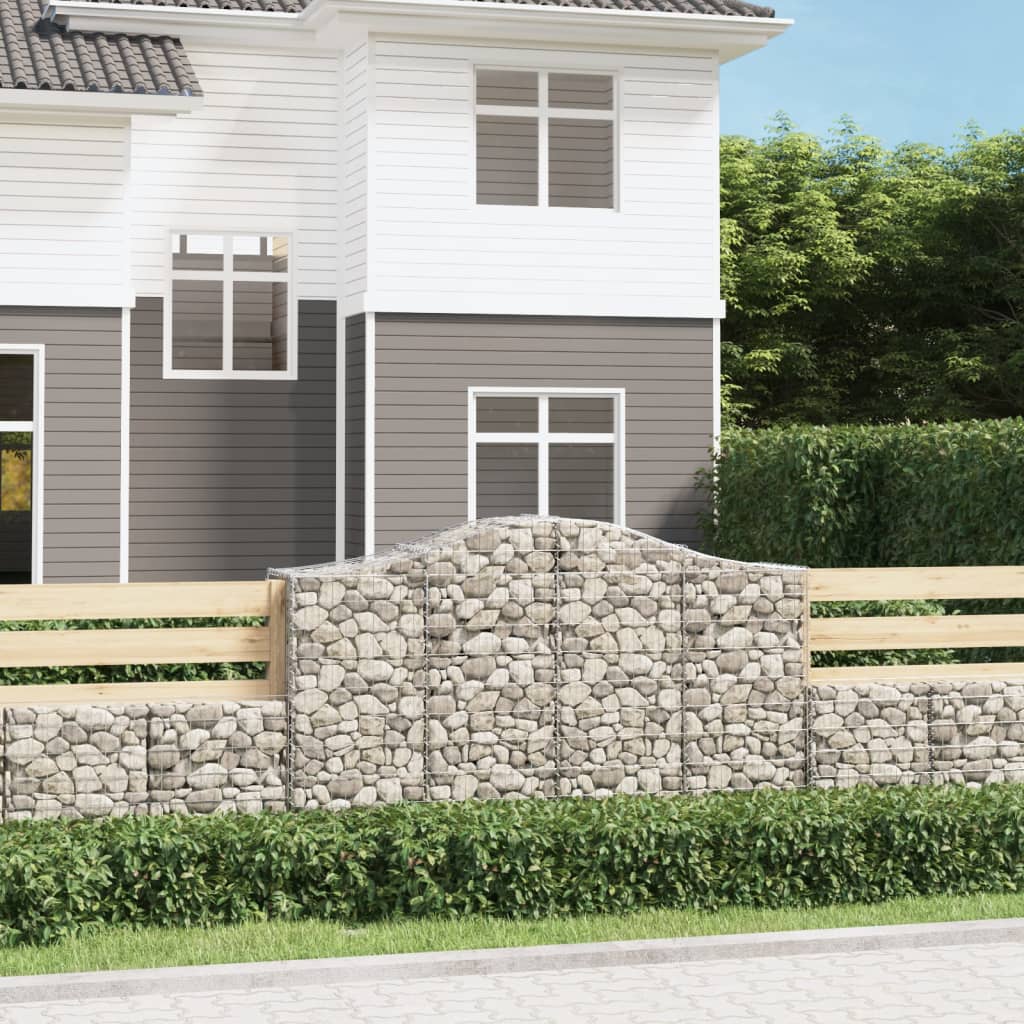 Arched Gabion Basket Galvanised Iron