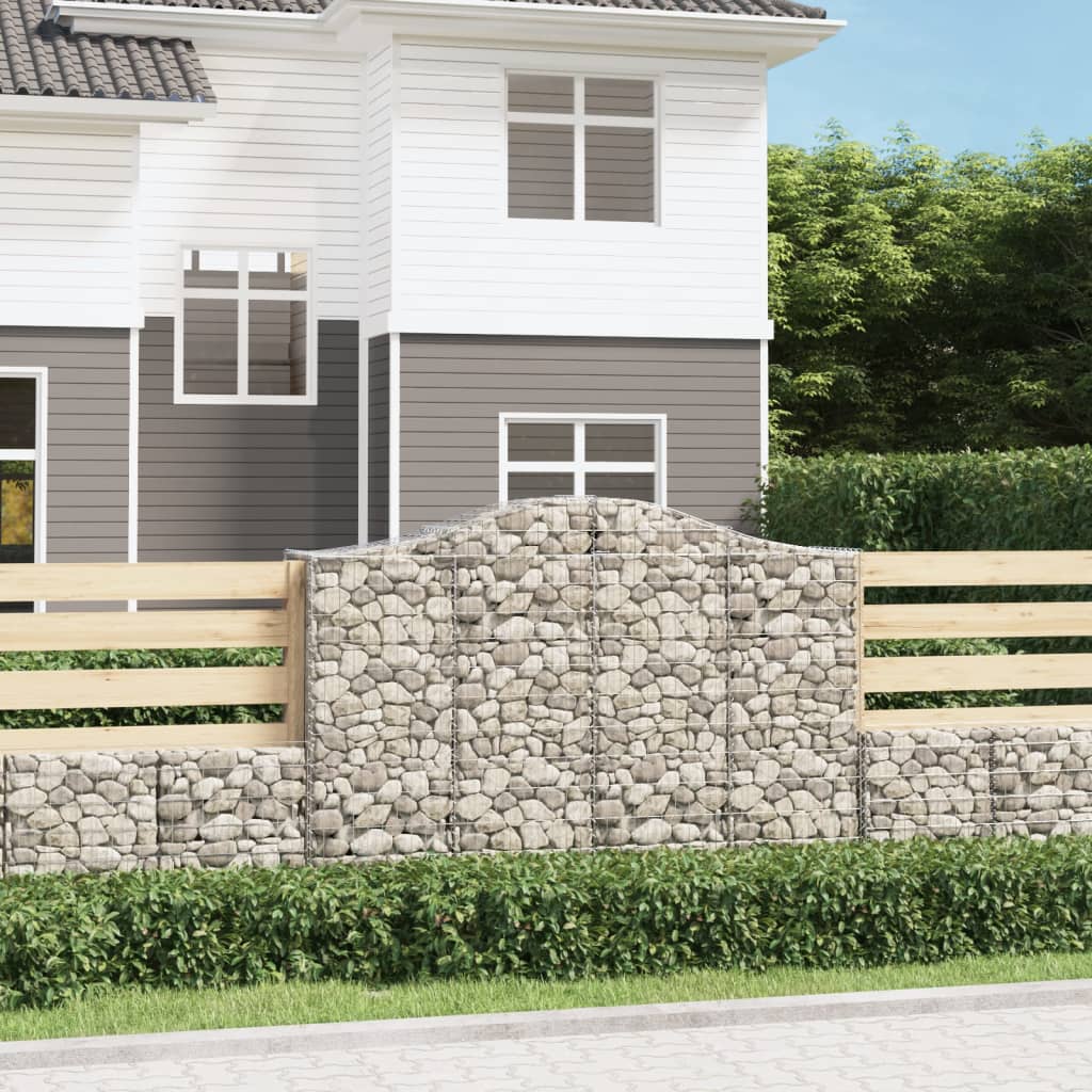 Arched Gabion Basket Galvanised Iron