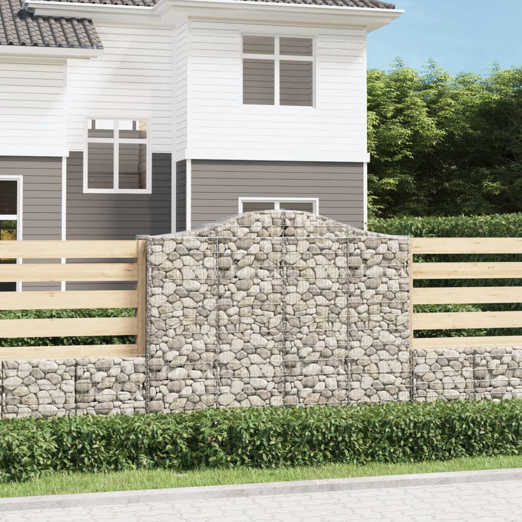 Arched Gabion Basket Galvanised Iron