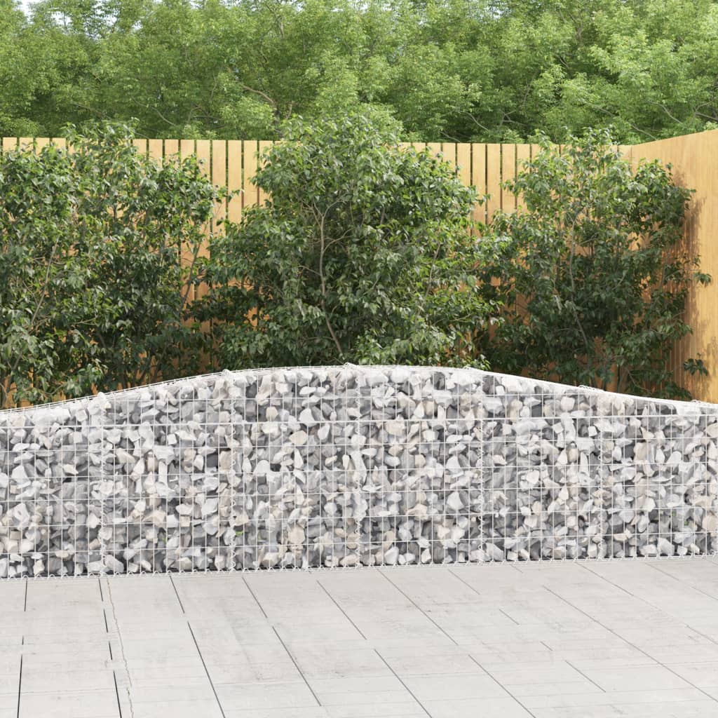 Arched Gabion Basket Galvanised Iron