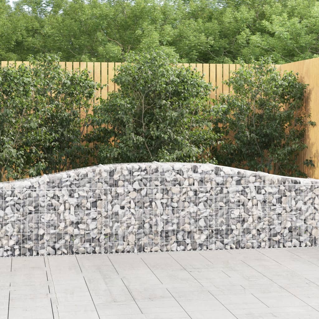 Arched Gabion Basket Galvanised Iron