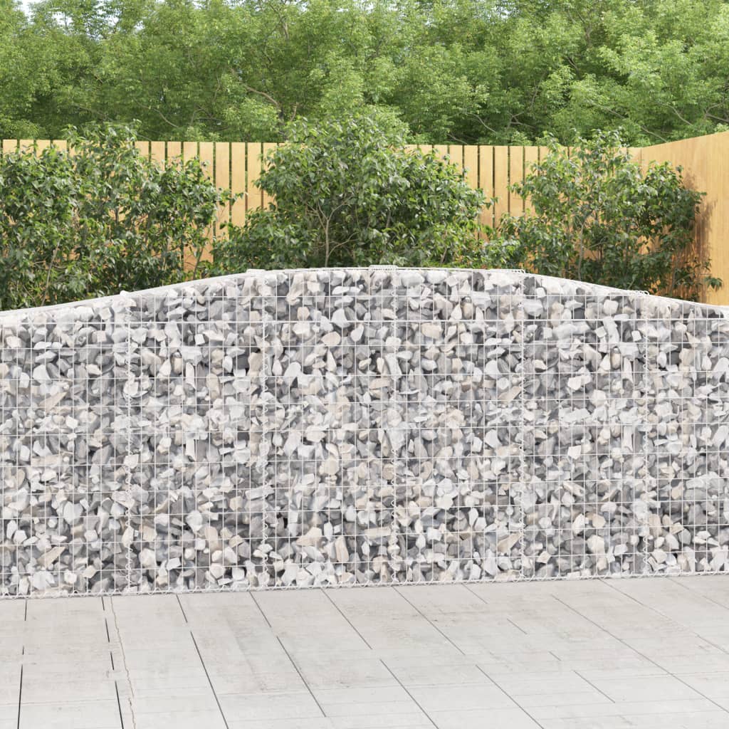 Arched Gabion Basket Galvanised Iron