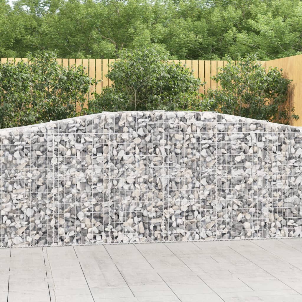 Arched Gabion Basket Galvanised Iron