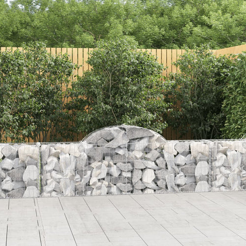 Arched Gabion Baskets 20 Pcs Galvanised Iron