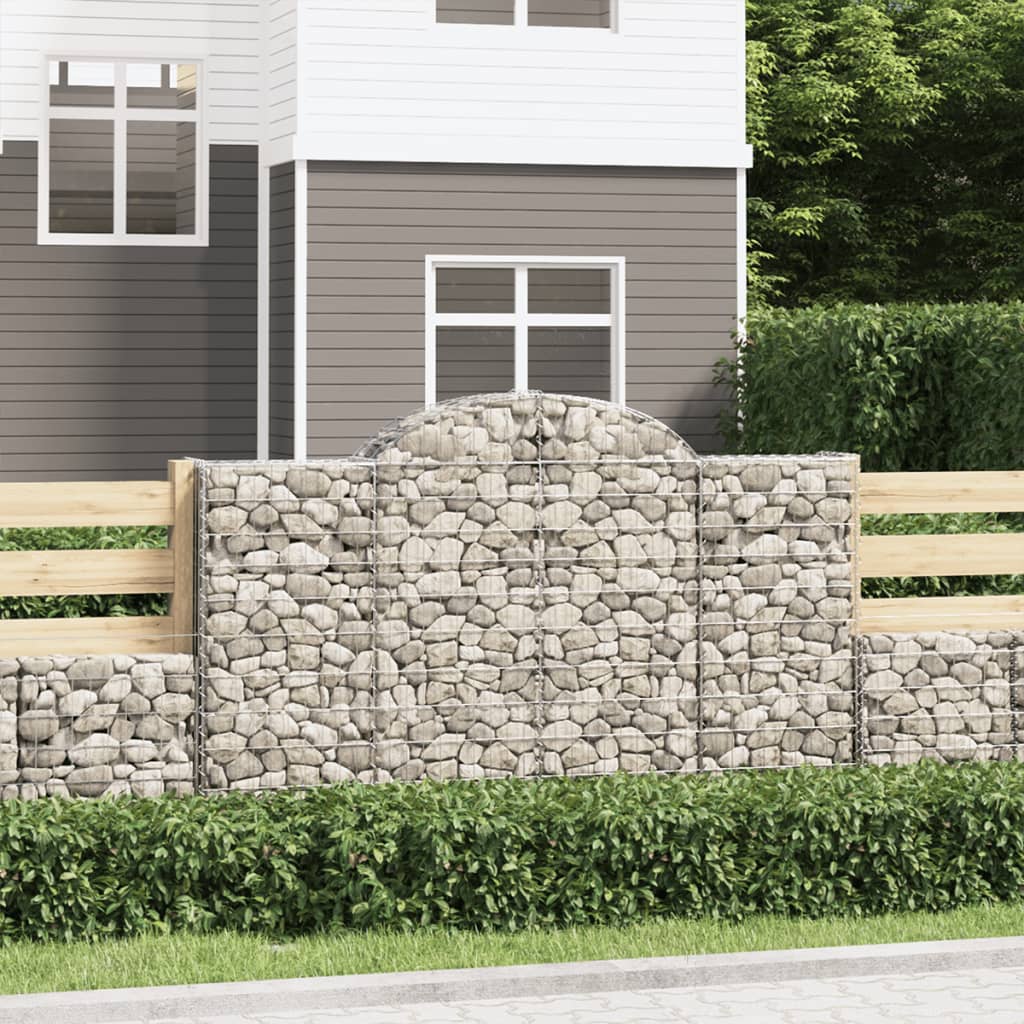 Arched Gabion Basket Galvanised Iron