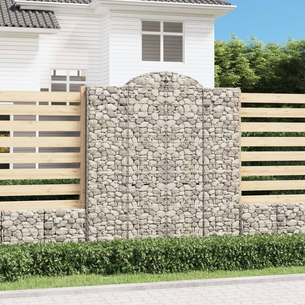 Arched Gabion Basket Galvanised Iron