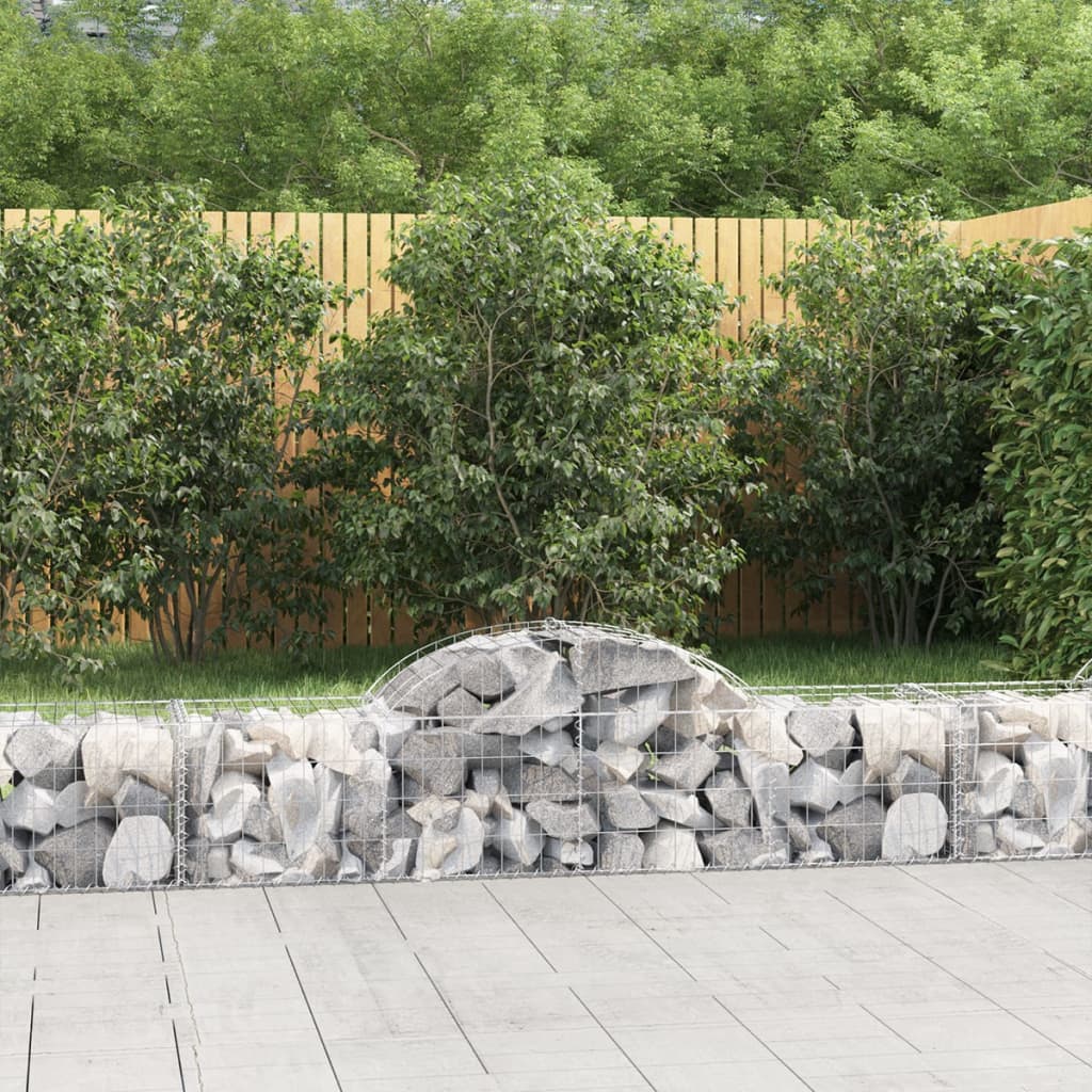 Arched Gabion Basket Galvanised Iron
