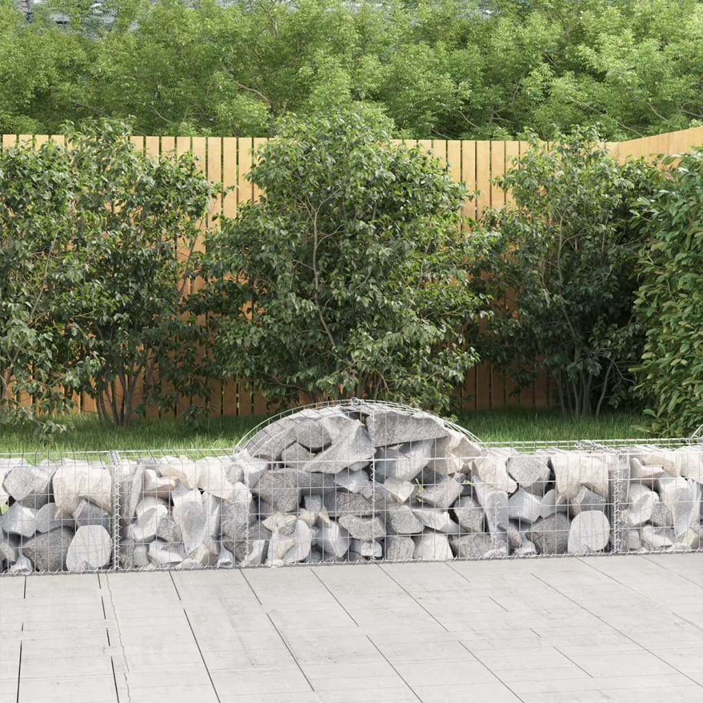 Arched Gabion Basket Galvanised Iron