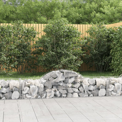 Arched Gabion Baskets 20 Pcs Galvanised Iron