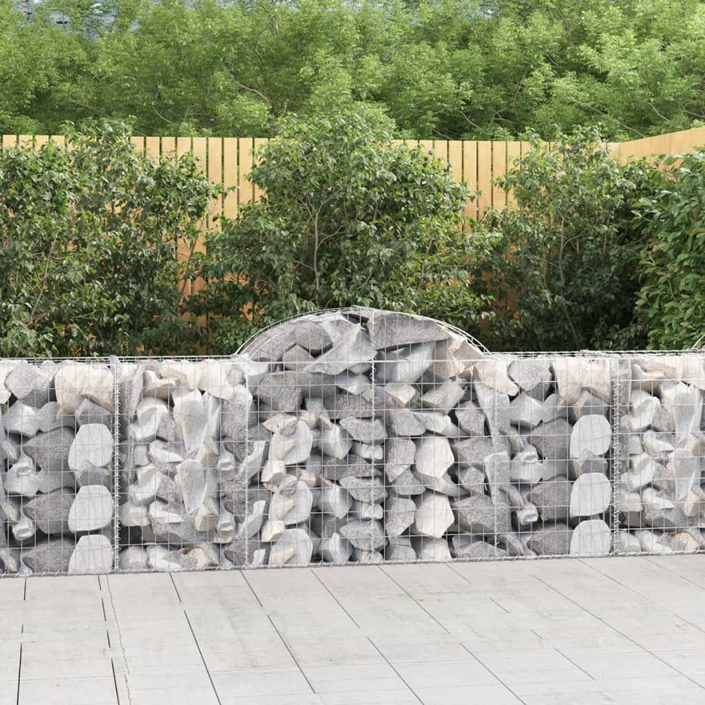 Arched Gabion Basket Galvanised Iron