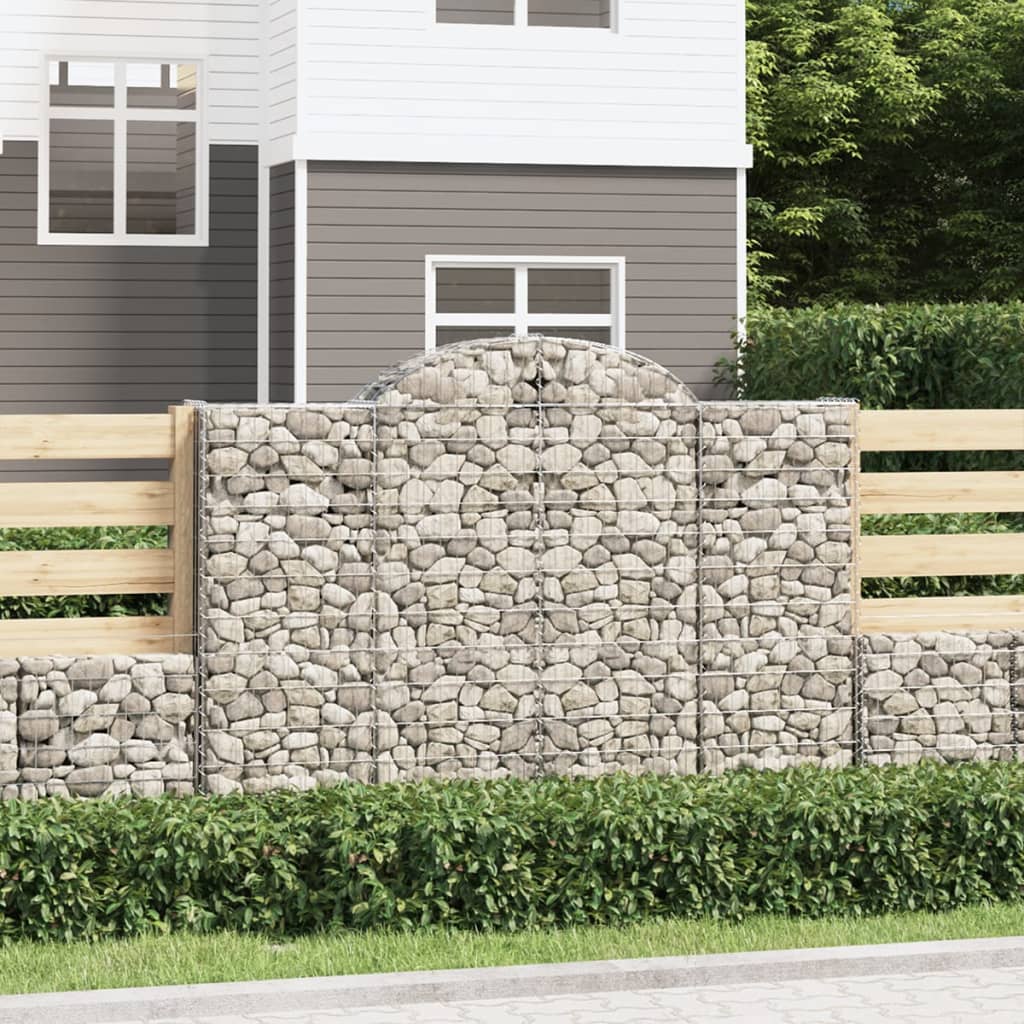 Arched Gabion Baskets 20 Pcs Galvanised Iron
