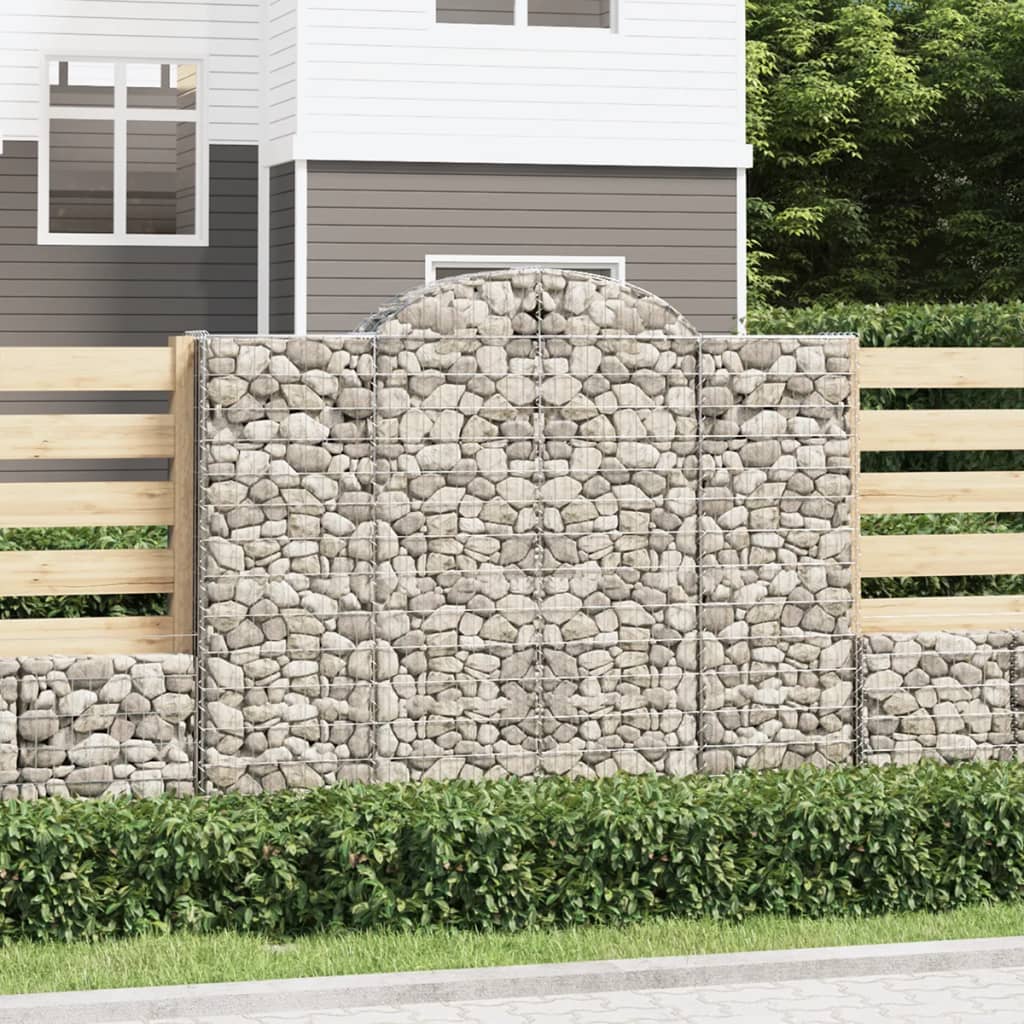 Arched Gabion Baskets 20 Pcs Galvanised Iron