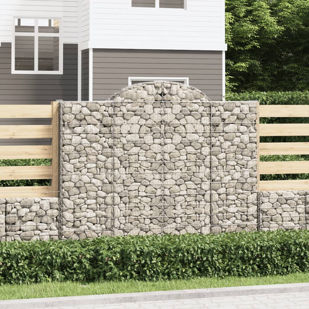 Arched Gabion Baskets 20 Pcs Galvanised Iron