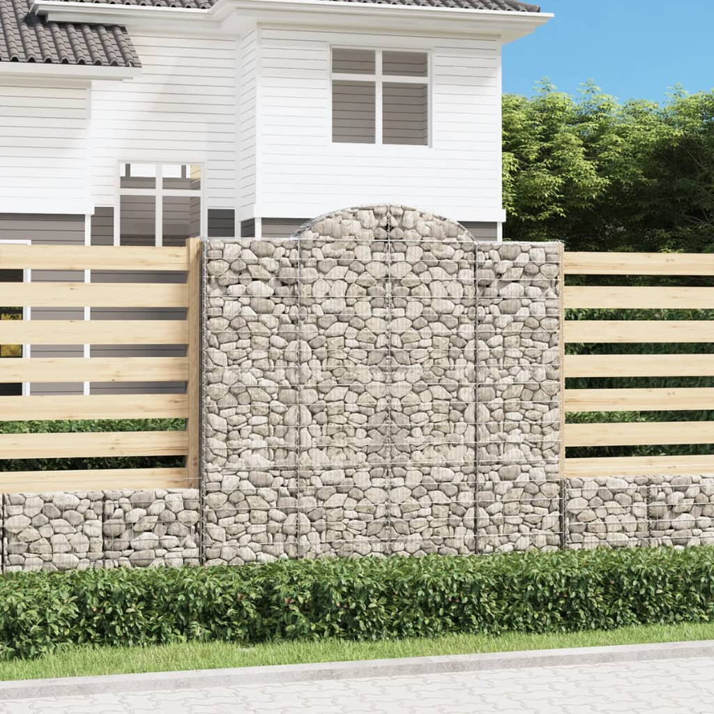 Arched Gabion Baskets 20 Pcs Galvanised Iron